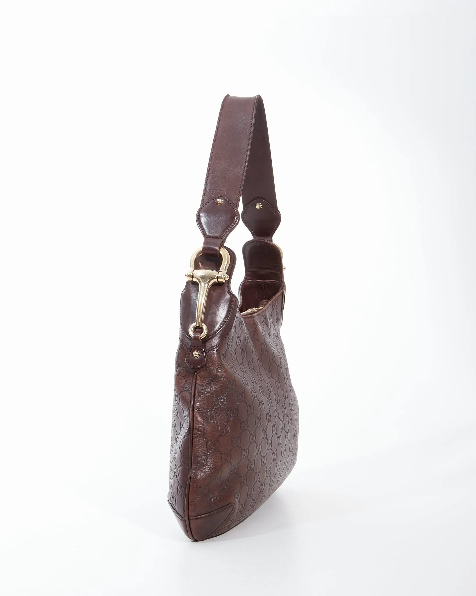 Gucci Brown GG Leather Supreme Shoulder Bag