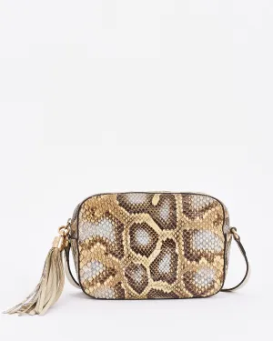 Gucci Brown Python Soho Disco Crossbody Bag