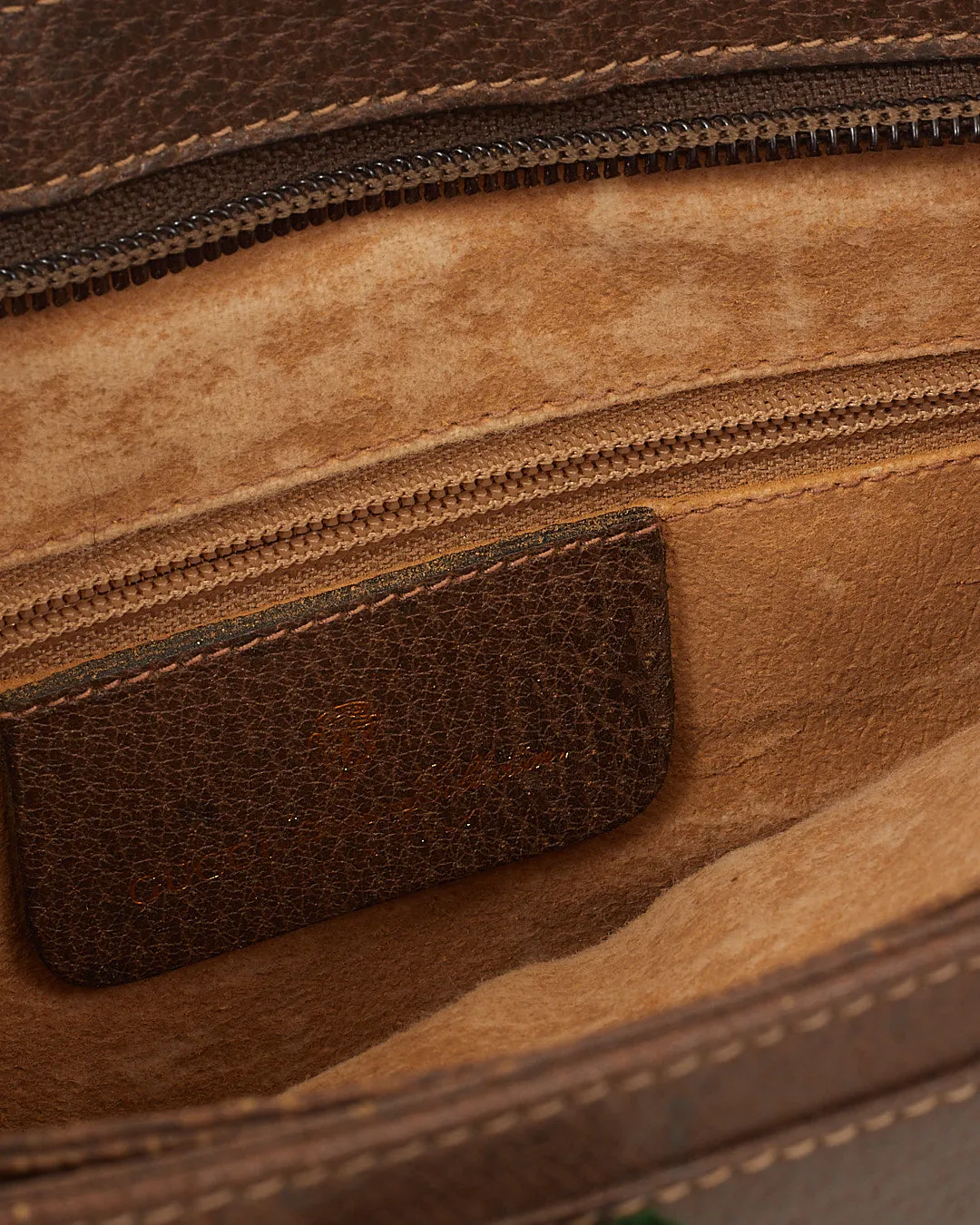 Gucci GG Beige Vintage Coated Canvas Crossbody Bag