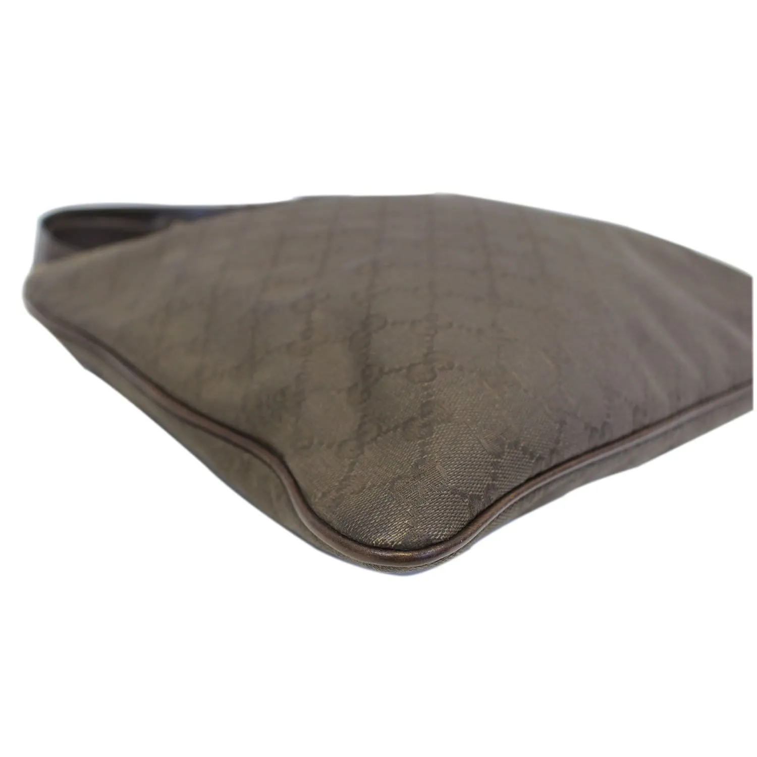 GUCCI GG Canvas Dark Brown Messenger Crossbody Bag