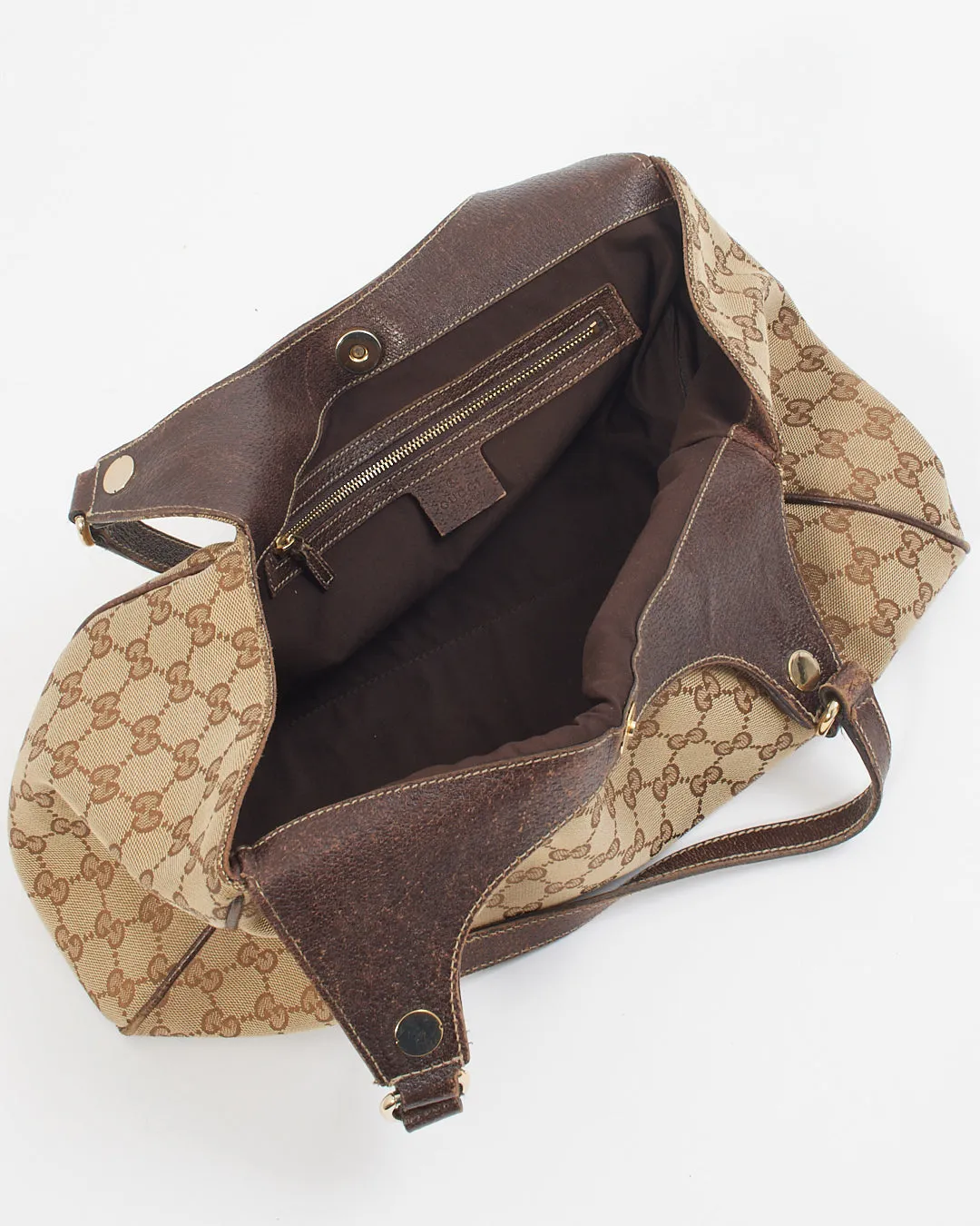 Gucci GG Canvas Print Medium Charmy Shoulder Bag