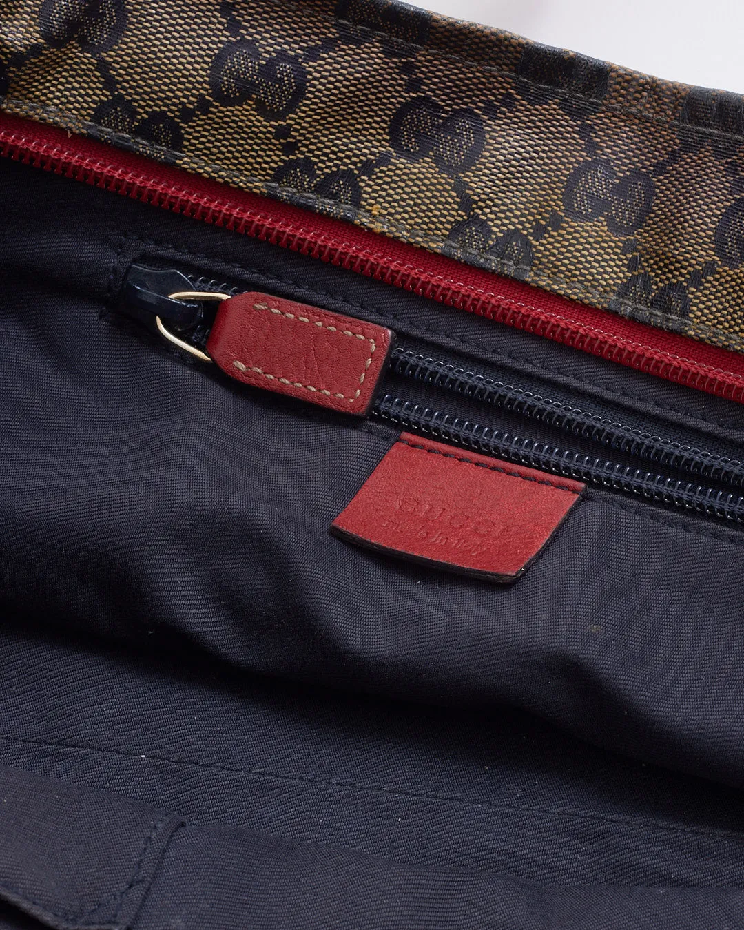 Gucci GG Coated Canvas Crystal Shelly Tote Bag