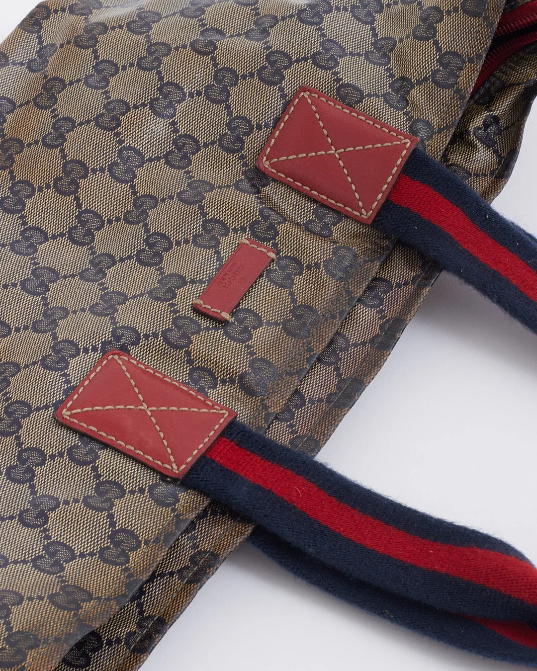Gucci GG Coated Canvas Crystal Shelly Tote Bag