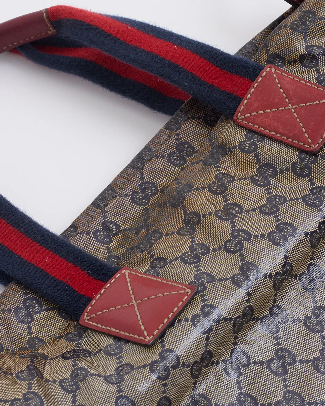 Gucci GG Coated Canvas Crystal Shelly Tote Bag