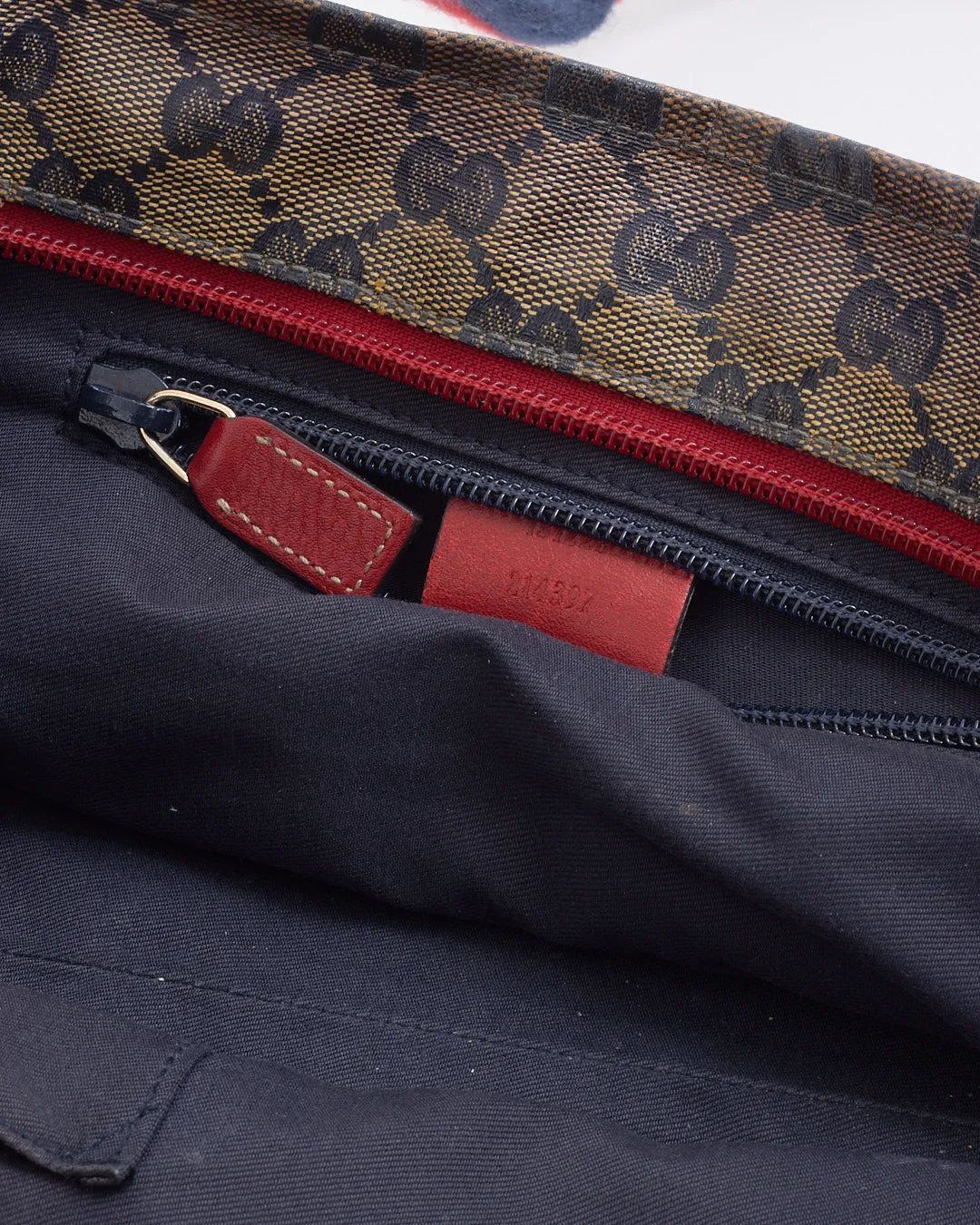 Gucci GG Coated Canvas Crystal Shelly Tote Bag
