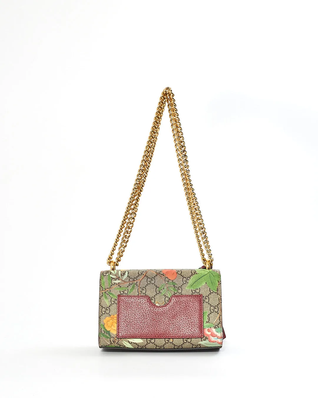 Gucci GG Supreme Monogram Tian (Floral) Small Padlock Shoulder Bag