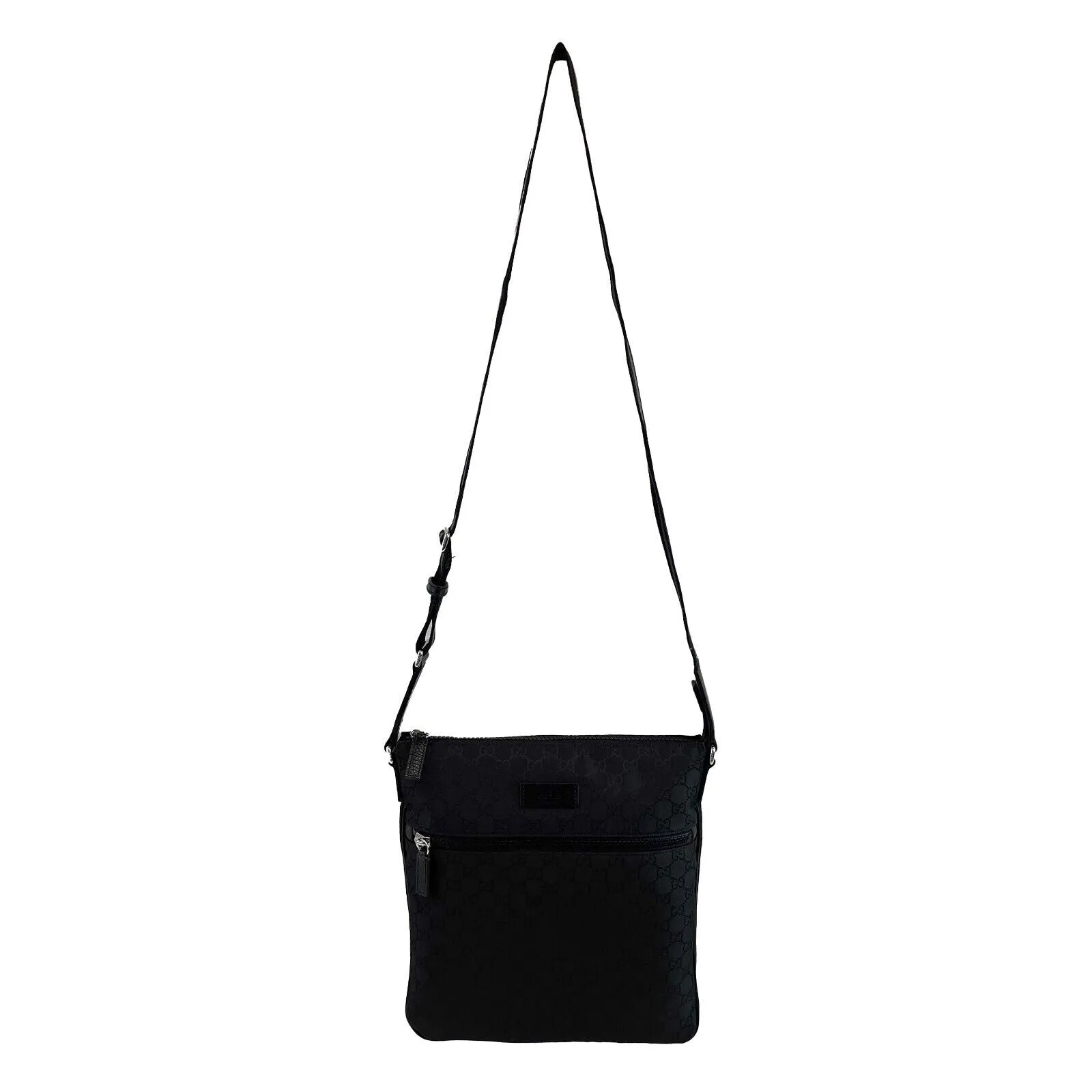 Gucci New w/o Tags Gucci Front Zip Flat Messenger Crossbody Bag