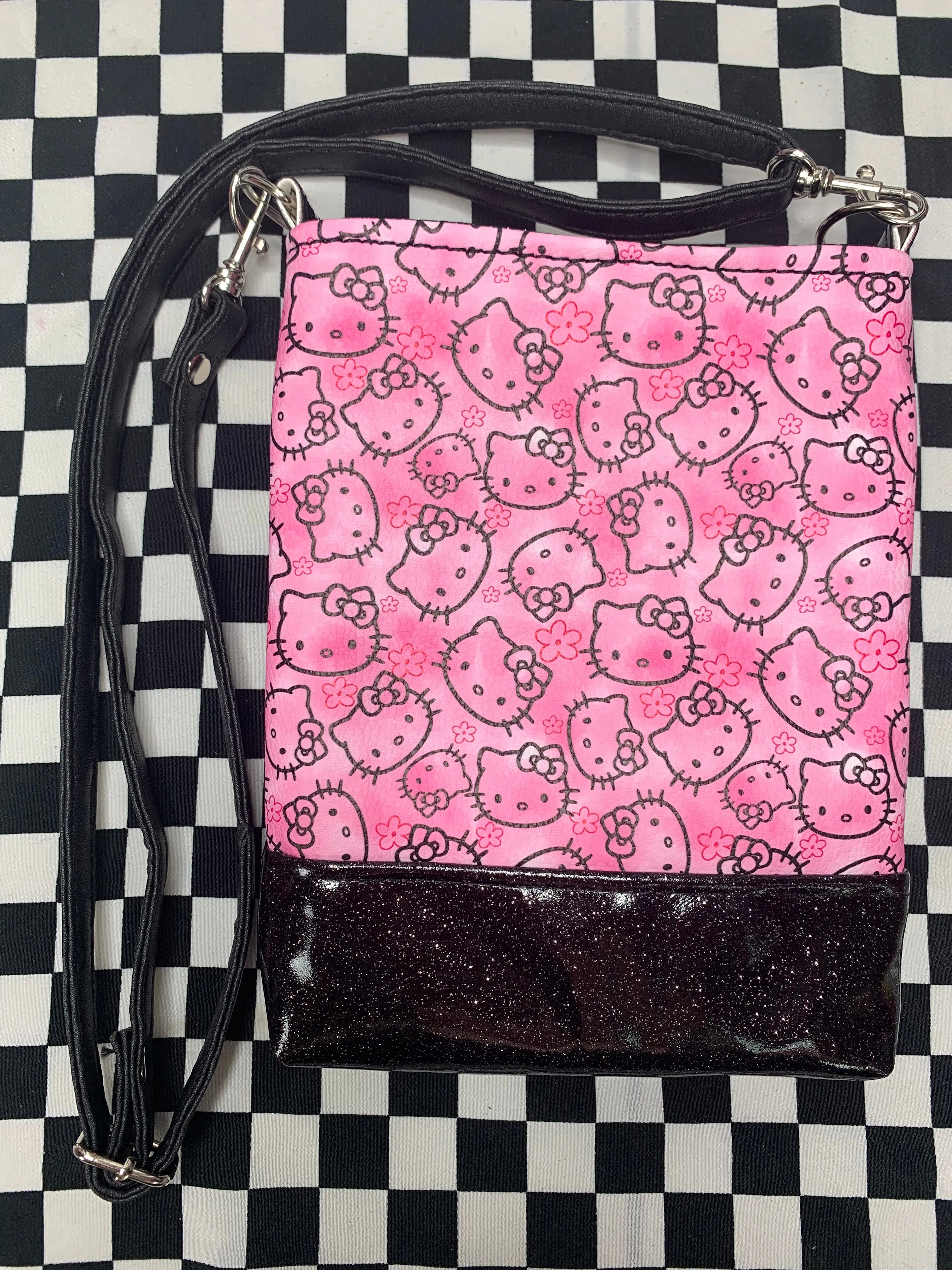 Hello Kitty inspired fan art crossbody bag