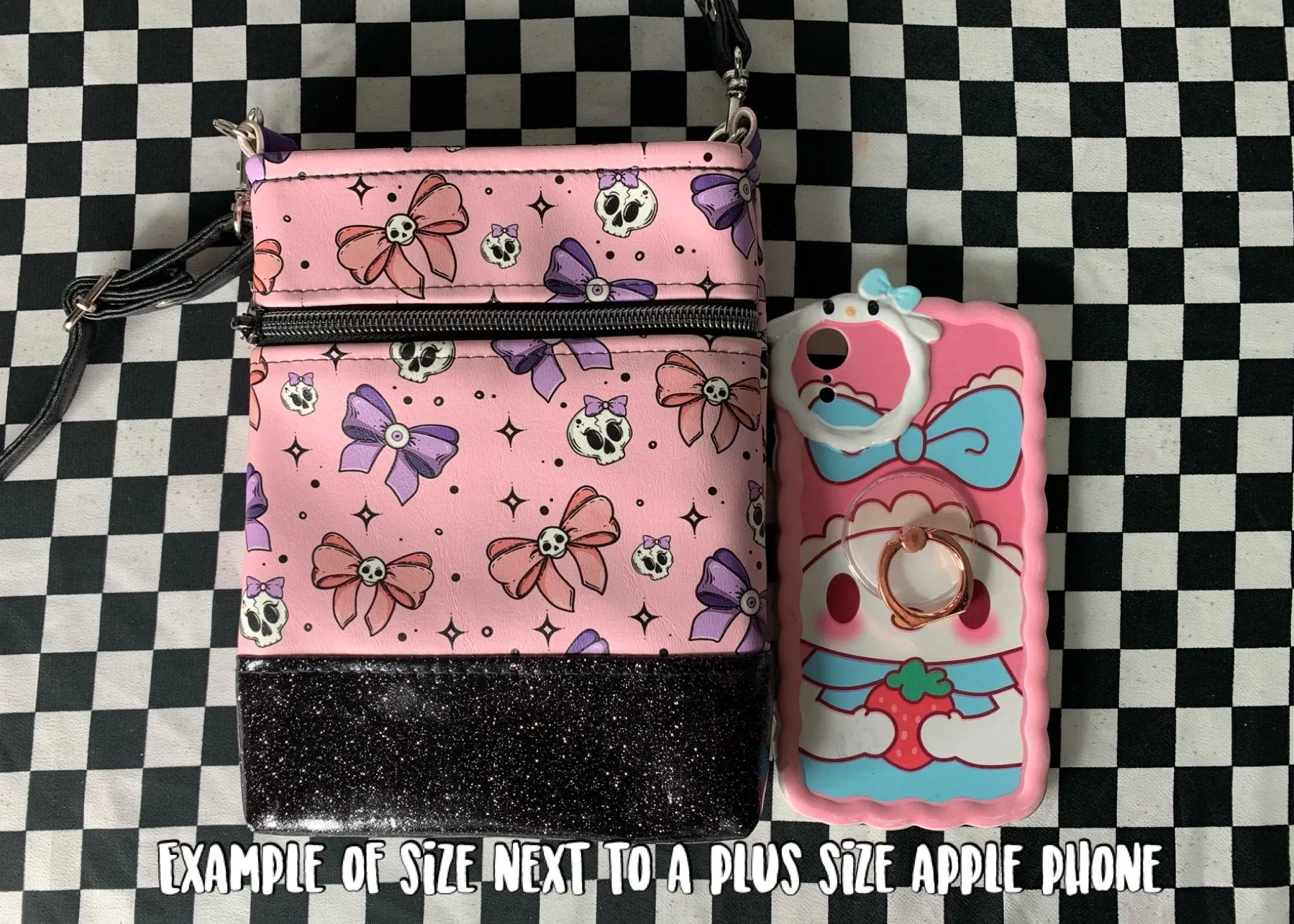 Hello Kitty inspired fan art crossbody bag