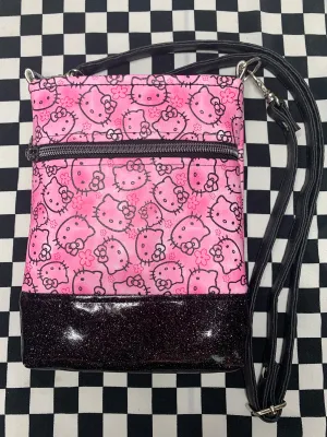 Hello Kitty inspired fan art crossbody bag