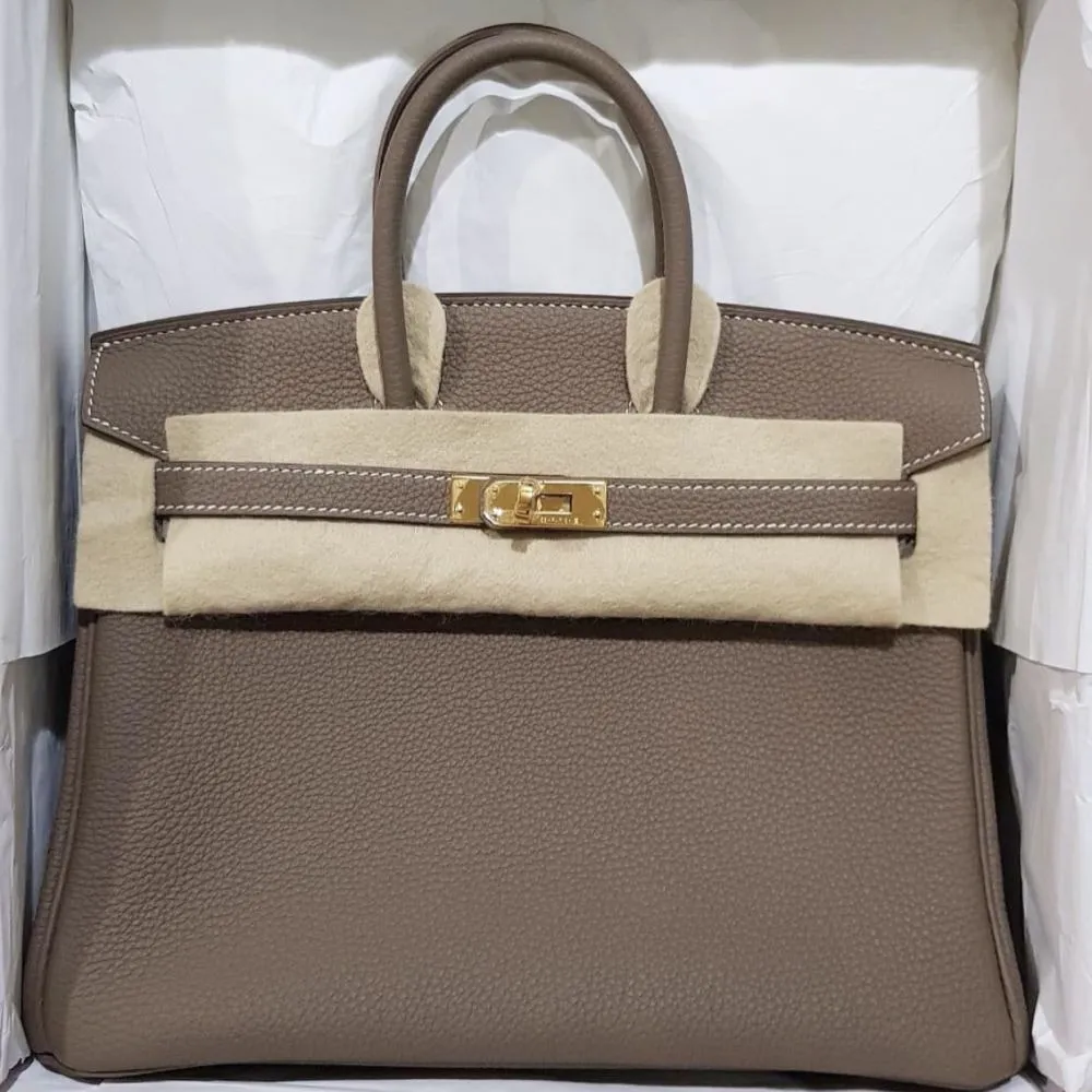 Hermès Birkin 25 Etoupe Togo Gold Hardware GHW