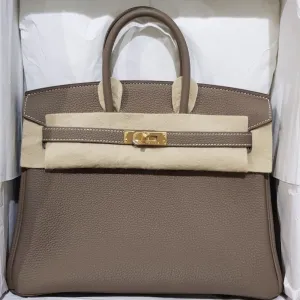 Hermès Birkin 25 Etoupe Togo Gold Hardware GHW