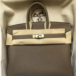 Hermès Birkin 25 Etoupe Togo Palladium Hardware PHW