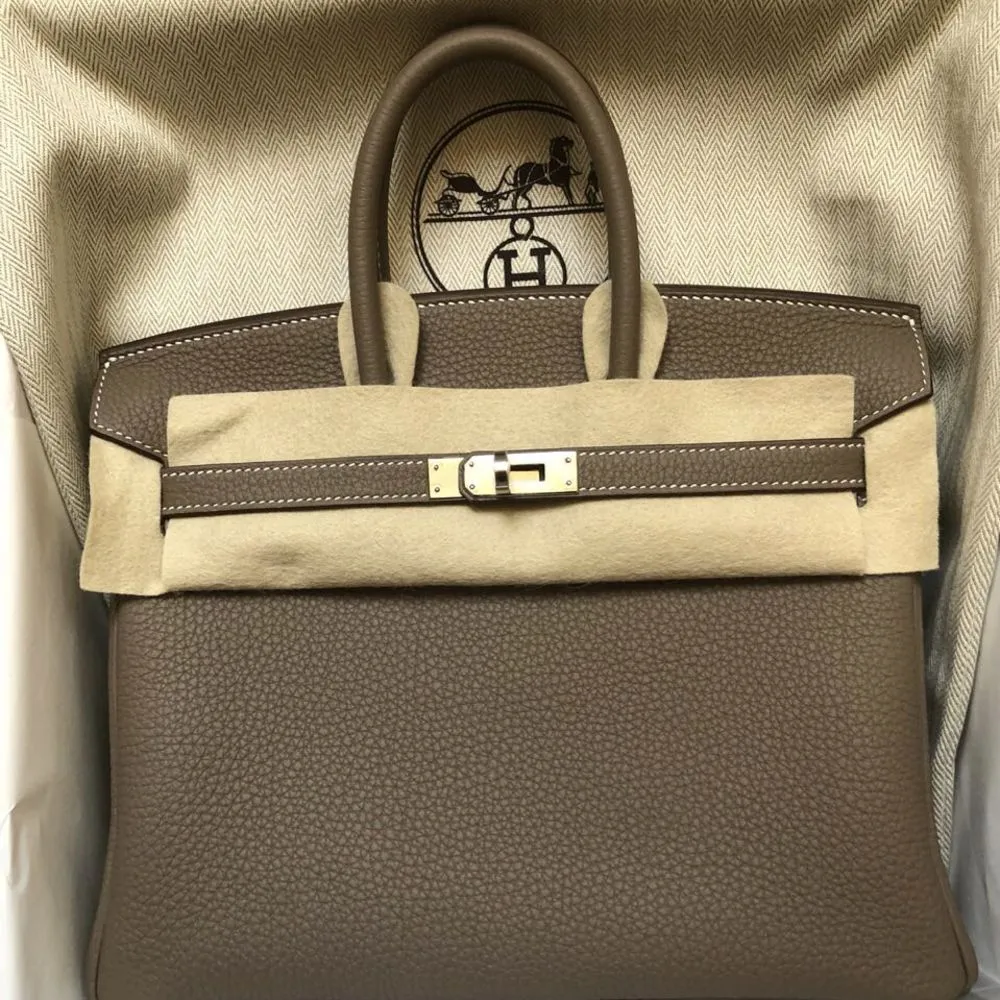Hermès Birkin 25 Etoupe Togo Palladium Hardware PHW