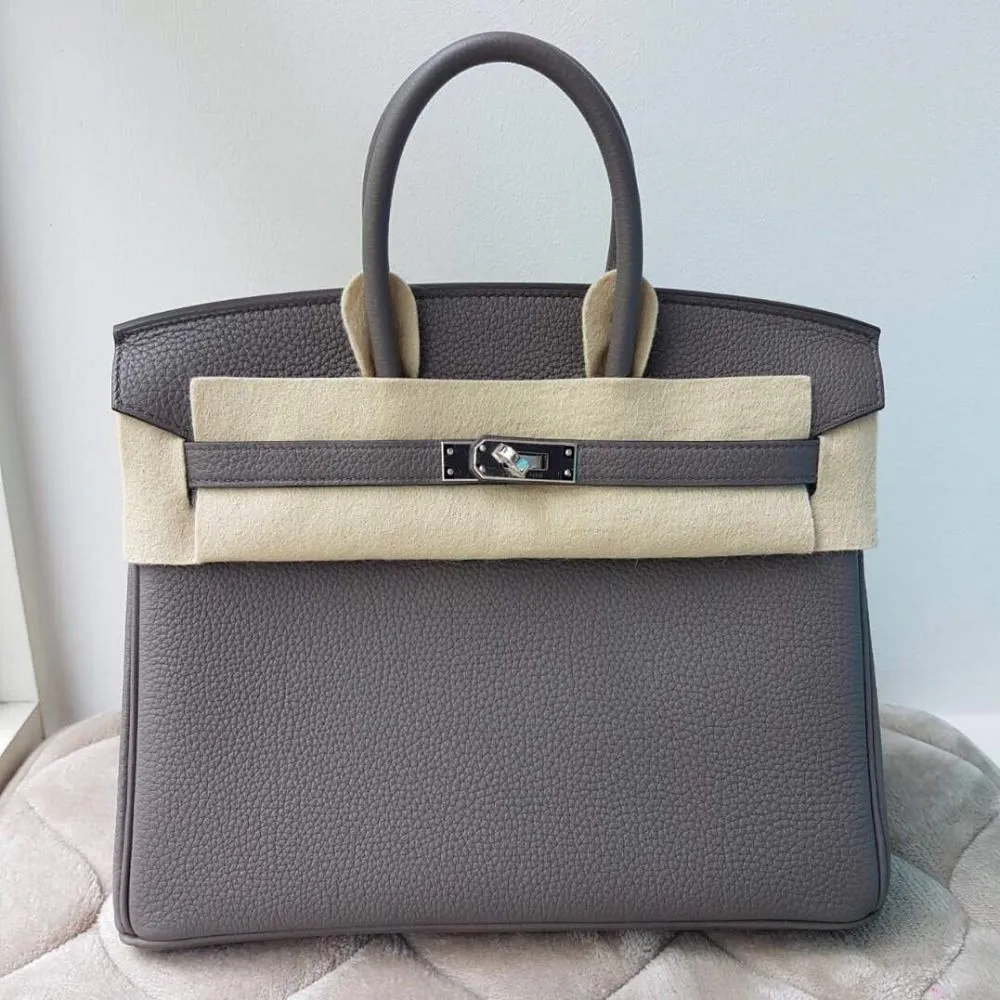 Hermès Birkin 25 Gris Etain Togo Palladium Hardware PHW