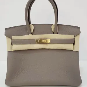 Hermès Birkin 30 Gris Asphalte Togo Gold Hardware GHW