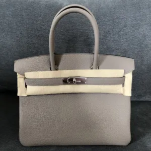 Hermès Birkin 30 Gris Asphalte Togo Palladium Hardware PHW