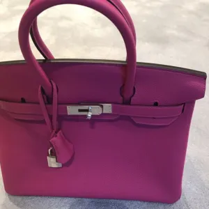 Hermès Birkin 30 Rose Pourpre Togo Palladium Hardware PHW