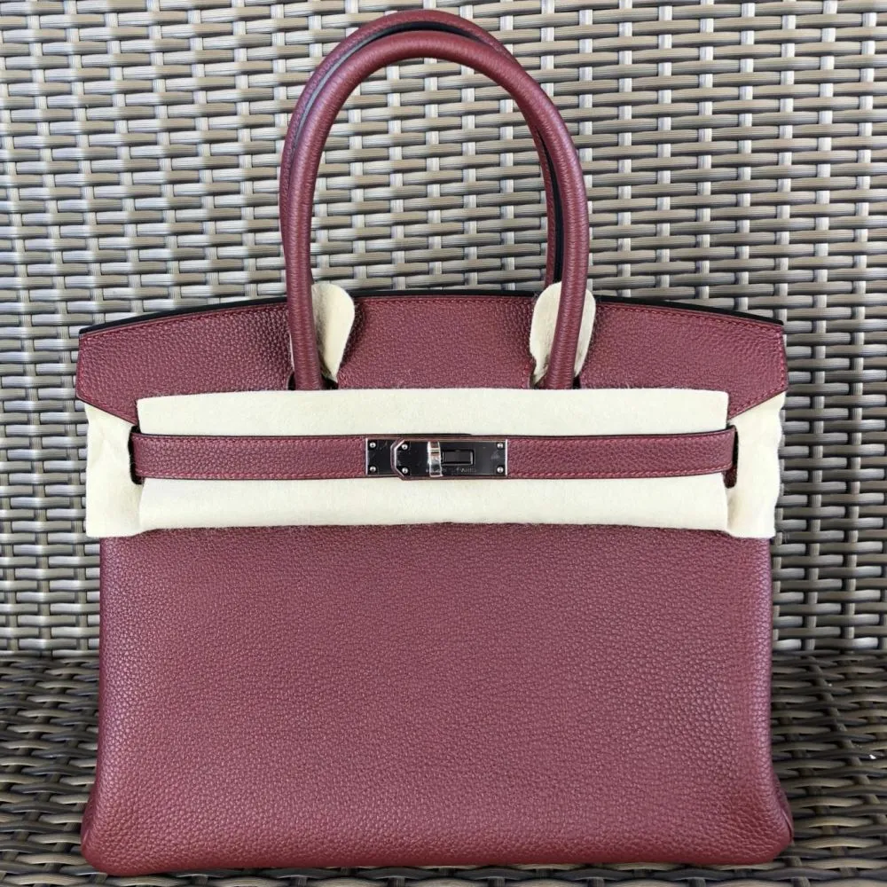 Hermès Birkin 30 Rouge H Togo Palladium Hardware PHW