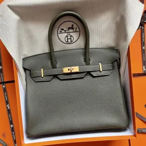 Hermès Birkin 30 Vert de Gris Togo Gold Hardware GHW