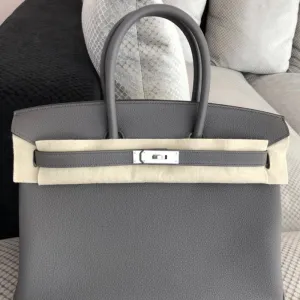 Hermès Birkin 35 Gris Etain Togo Palladium Hardware PHW