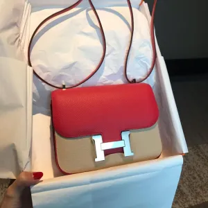 Hermès Constance 18 Bougainvillier Epsom Palladium Hardware PHW