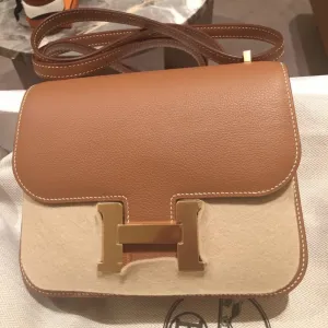 Hermès Constance 18 Gold Evercolor Gold Hardware GHW