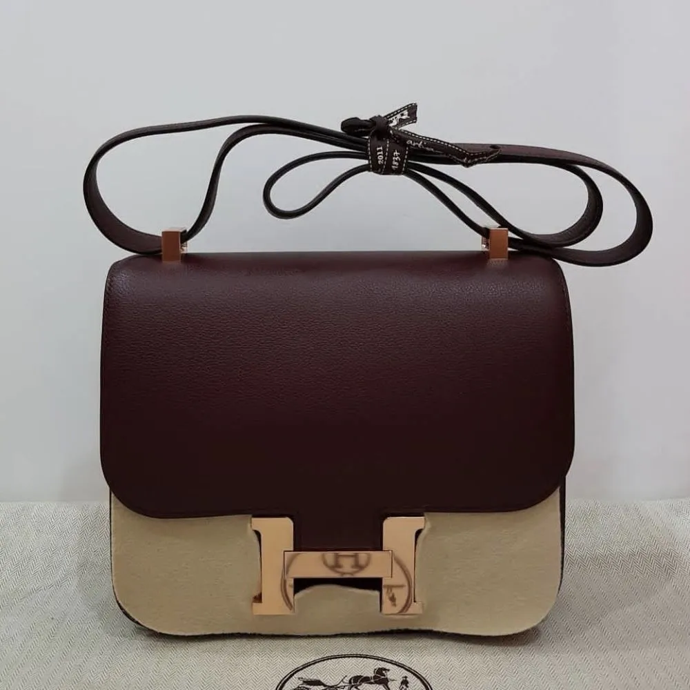 Hermès Constance 24 Bordeaux Evercolor Gold Hardware GHW