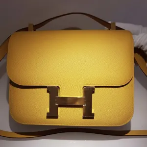 Hermès Constance 24 Jaune Ambre Epsom Gold Hardware GHW