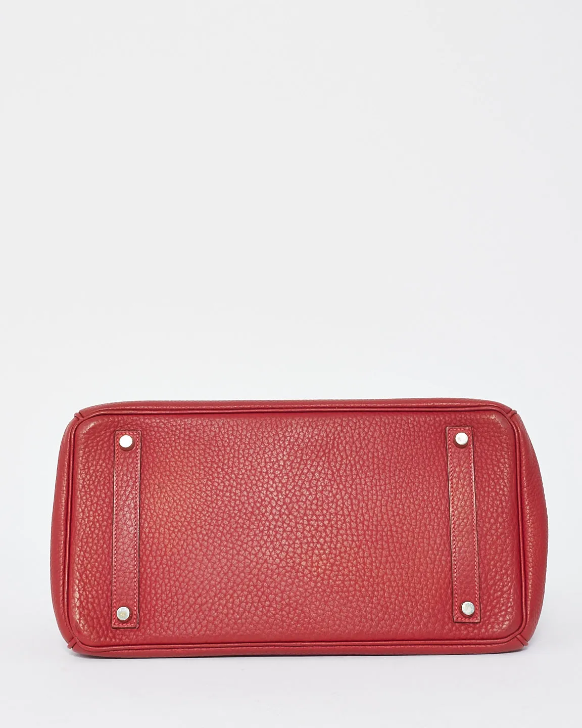Hermès Red Fjord Leather Birkin 35