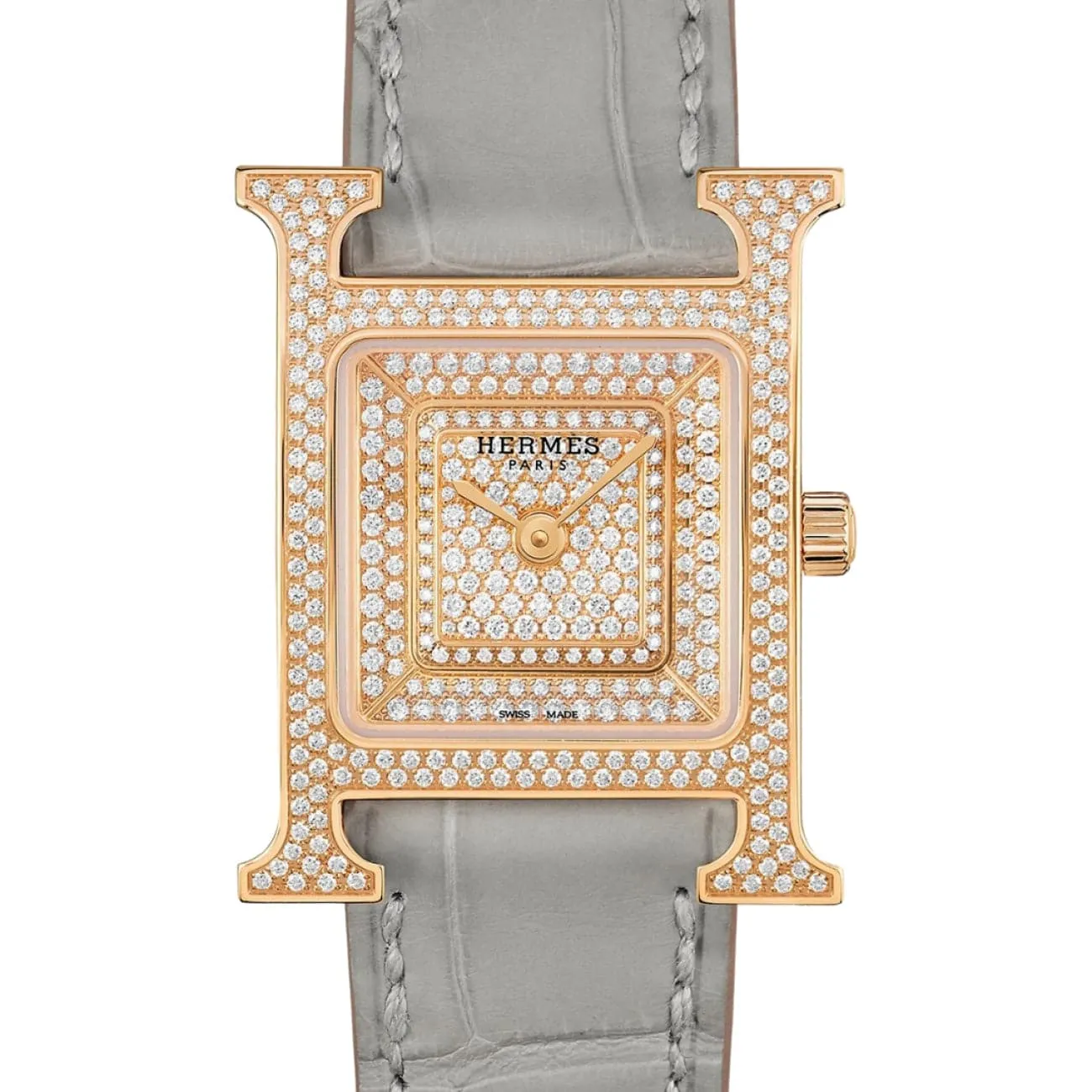 HEURE H - PAVÉ DIAMOND SET SMALL WATCH