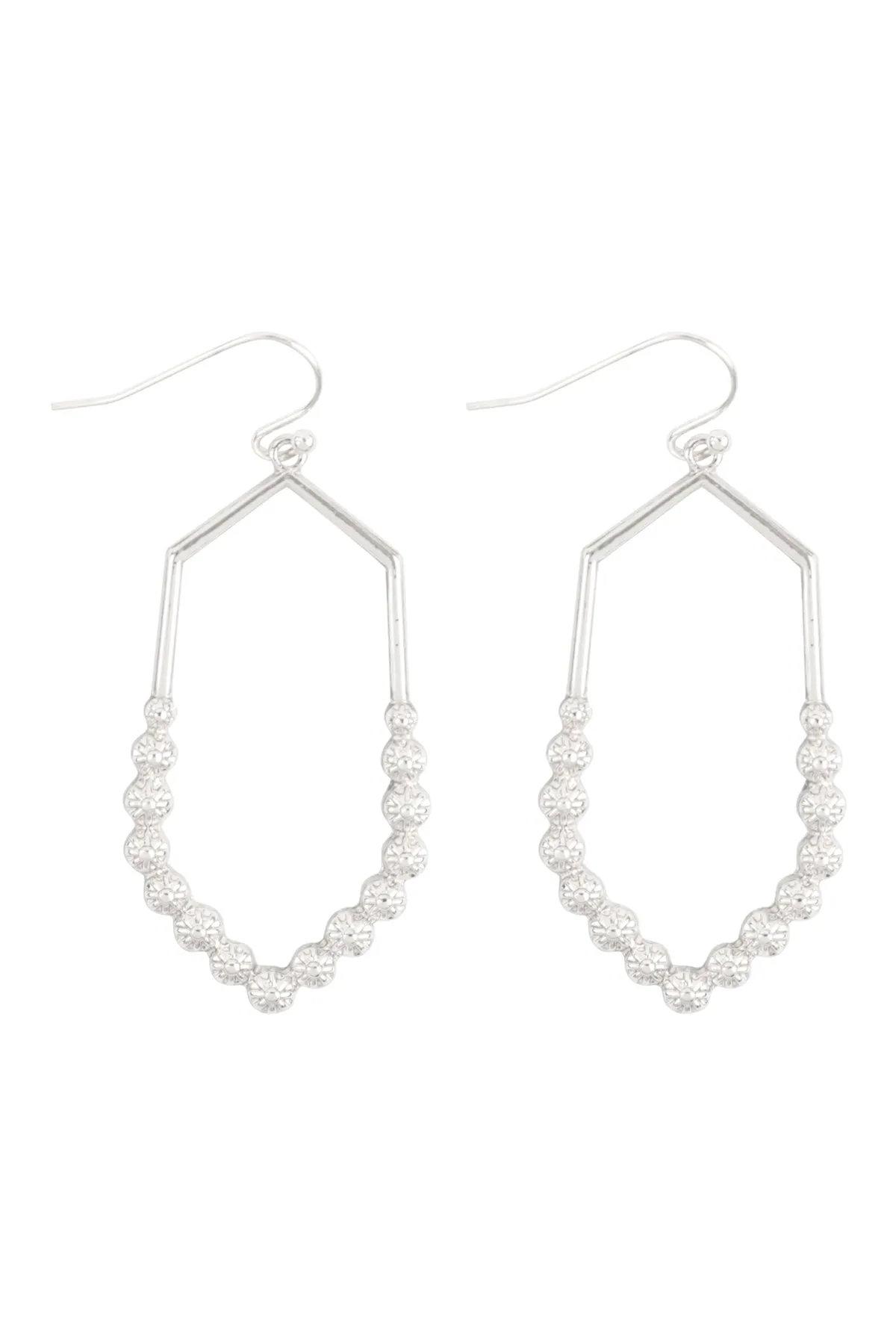 HEXAGON METAL EARRINGS