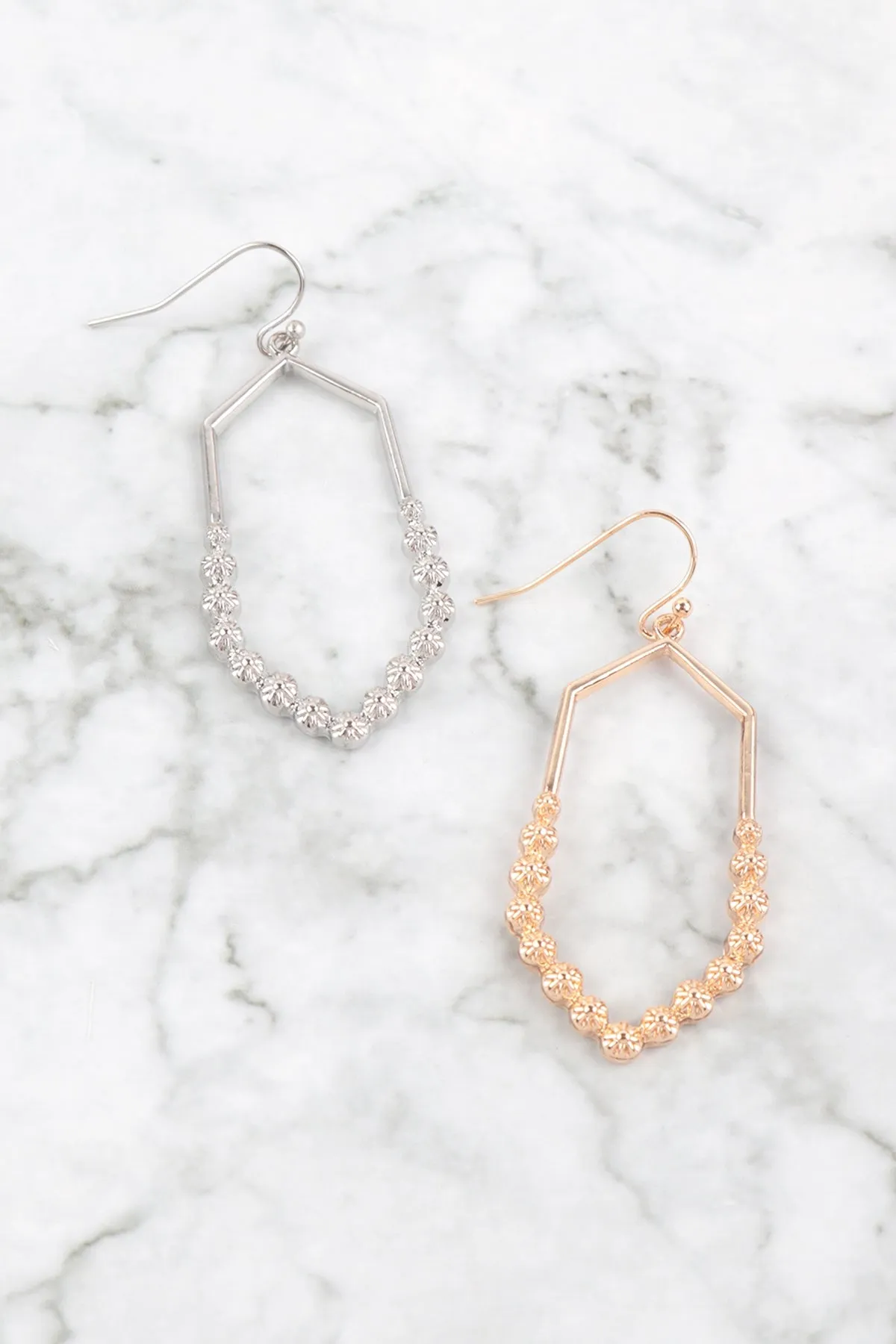 HEXAGON METAL EARRINGS