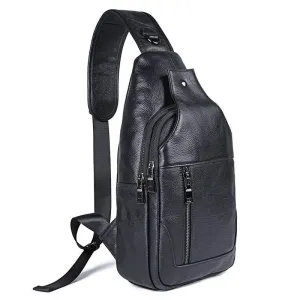 High-Quality Men’s Leather Waist Bag Crossbody Belt Pouch