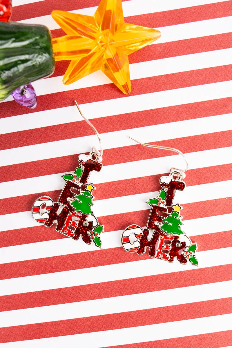 Holiday Teacher Glitter Enamel Earrings