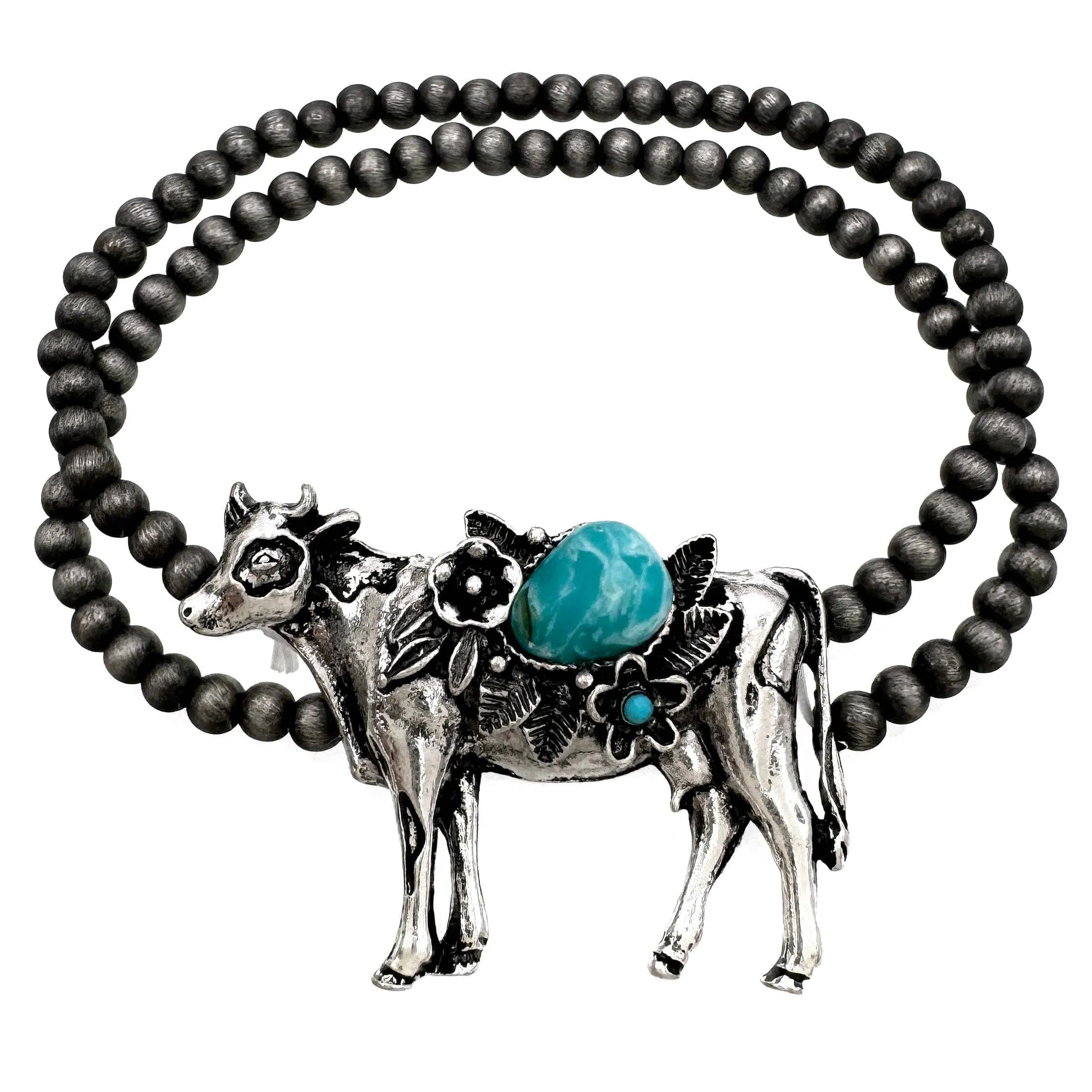 Horse Farm Animal Western Navajo Beads Bracelet: