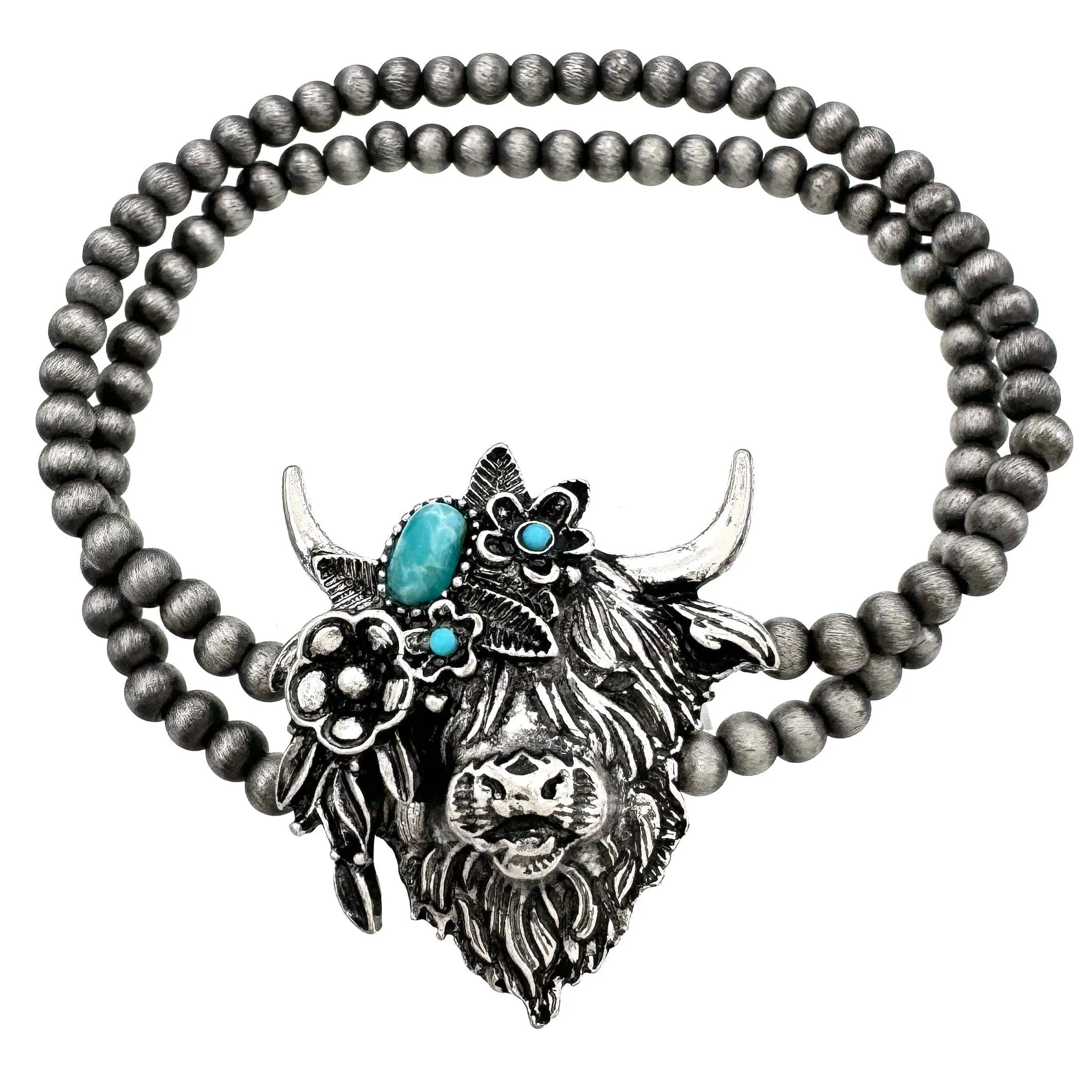 Horse Farm Animal Western Navajo Beads Bracelet: