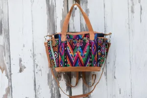 Huipil CDB back pack small Rainbow Volcano