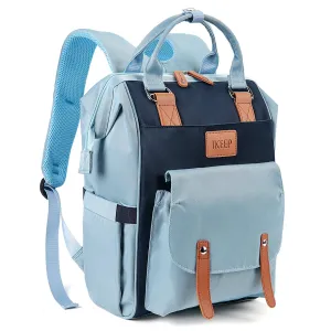 iKeep<sup>&reg;</sup> Crazy Pockets Backpack Diaper Bag - Blue