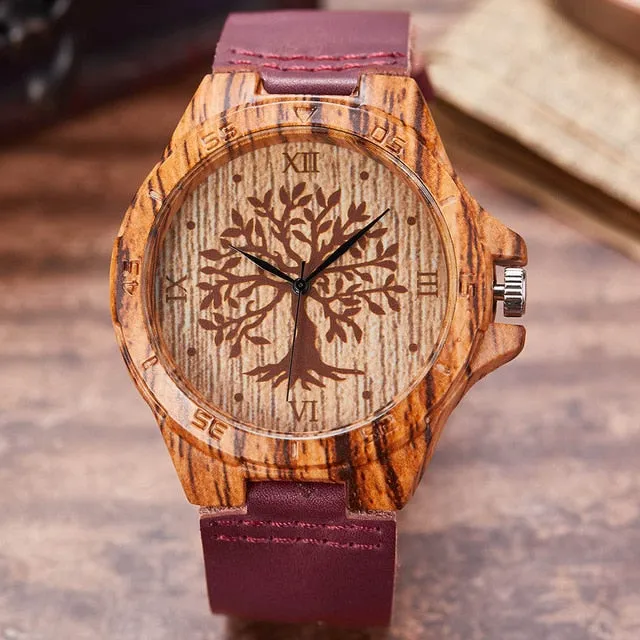 Imitation Wood Watch Men Women Quartz Imitate Wooden Watch Ostrich Deer Man Wristwatch Soft Leather Band Male Wrist Clock Reloj