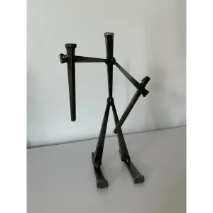 Industrial Nail Welded Figurine: Skier 2