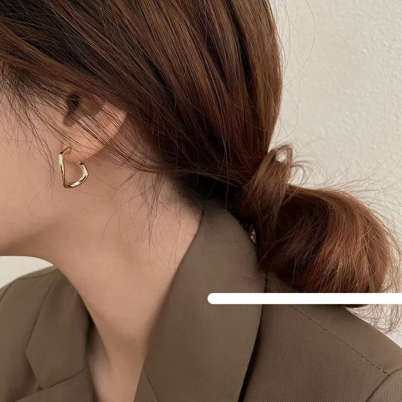 Irregular Metal Twisted Earrings