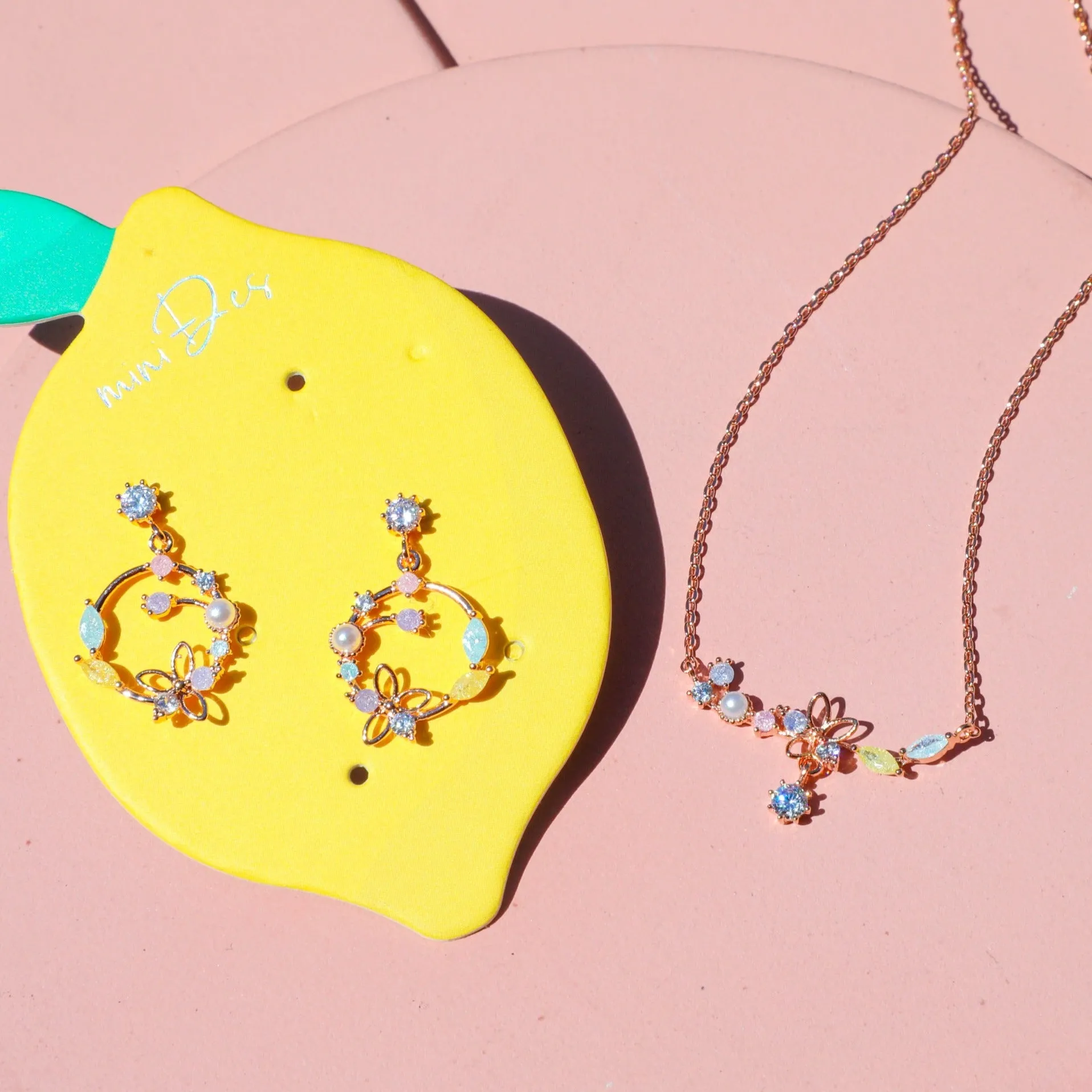 Jasmine Floral Jewelry Set