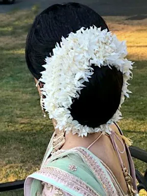 Jasmine Flowers Artificial Hair Bun Bridal Gajra