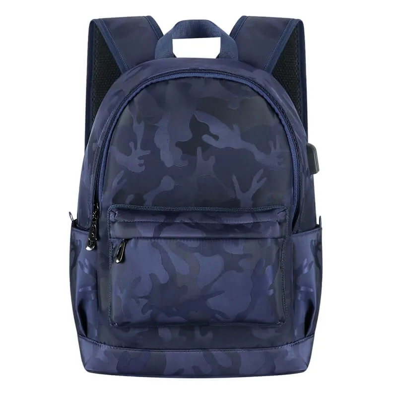 KAMO Polyester Backpack | USB interface Women Travel Bags | Fashion Girl School Bag