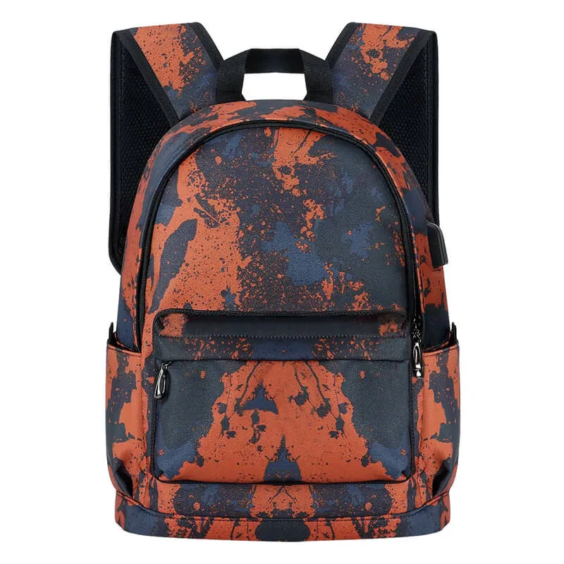 KAMO Polyester Backpack | USB interface Women Travel Bags | Fashion Girl School Bag