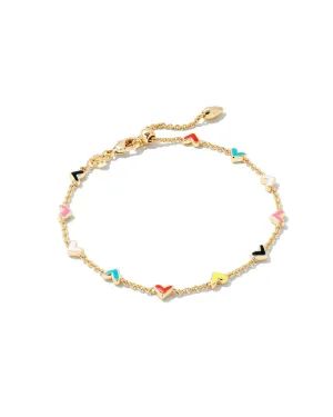Kendra Scott Haven Heart Bracelet Gold Multi