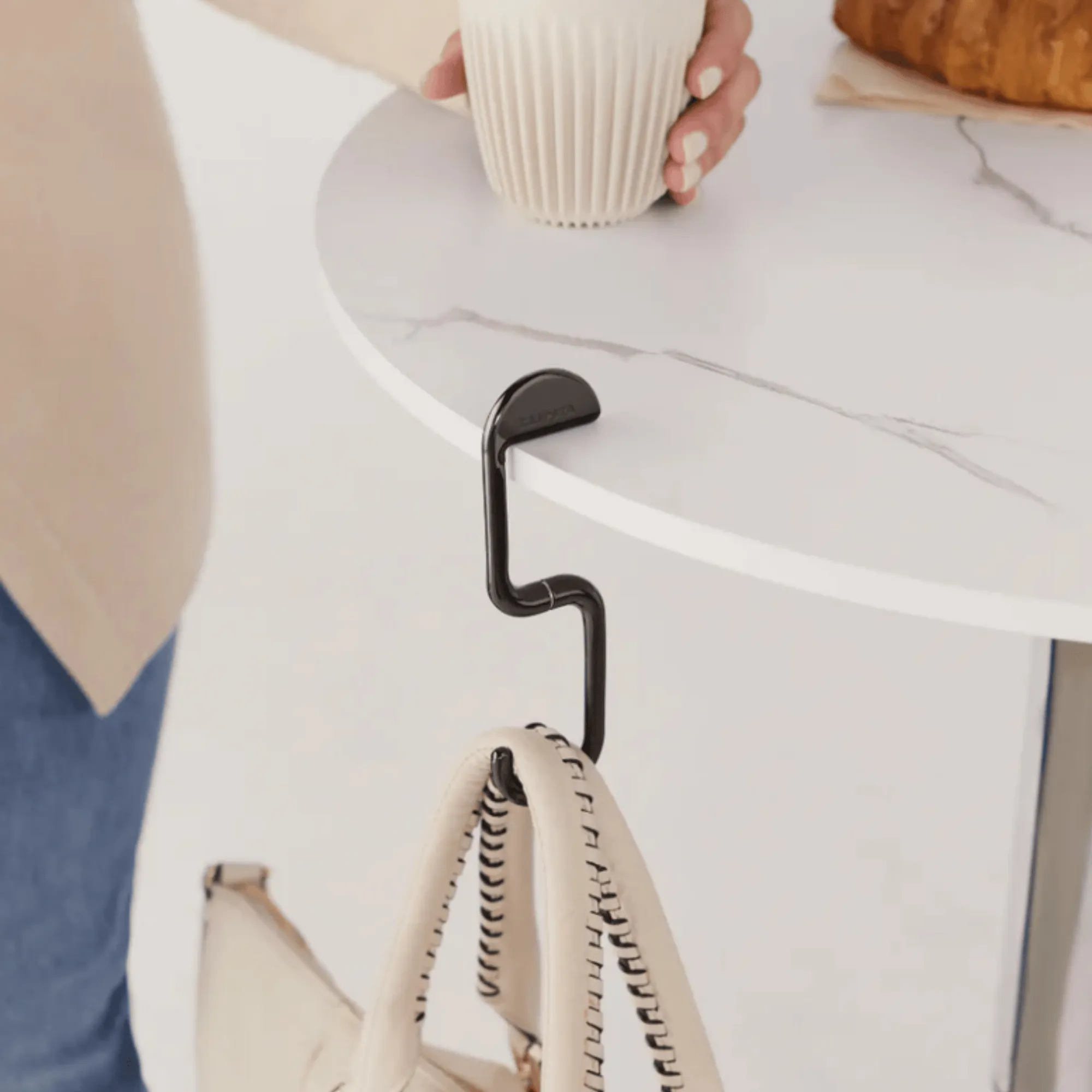 Klipsta Bag Hook - Black Chrome