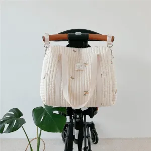 Korea Style Newborn Baby Care Diaper Bag Mummy Shoulder Bag Embroidery