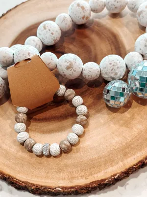 Krystal Stretch Clay Bracelet